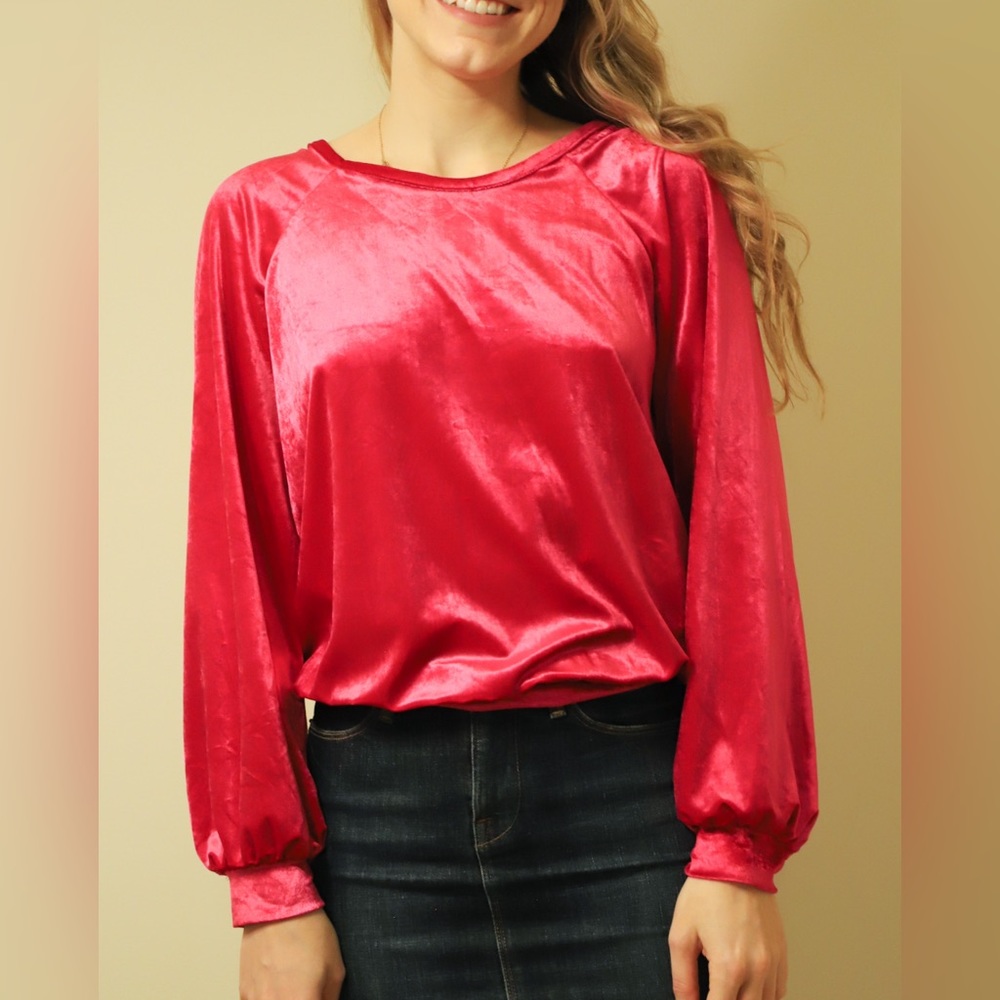 Anthropologie Velvet Top
